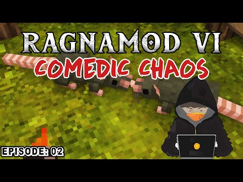 COMEDIC CHAOS: Ragnamod VI Episode 2 | Modded Minecraft Let's Play! w/GIRLFRIEND