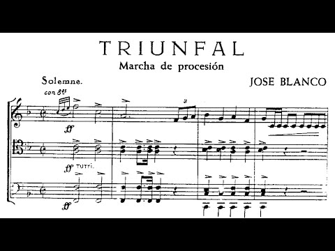 Triunfal (José Melchor Blanco) - Partitura