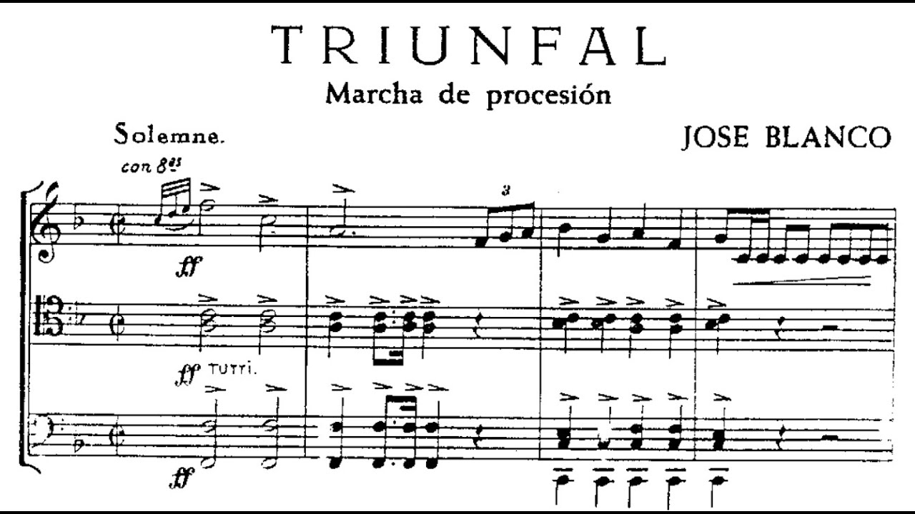 Triunfal (José Melchor Blanco) - Partitura