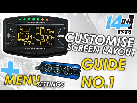 JRP 14in1 Multi Gauge Guide No.1 – Changing Screen Layouts & Accessing Settings Menus