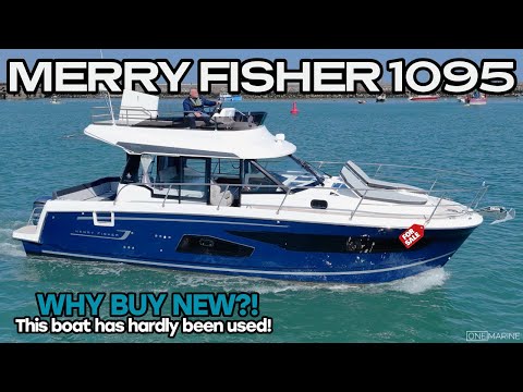 LIKE NEW!! JEANNEAU MERRY FISHER 1095 FULL WALKTHROUGH & FOR SALE!