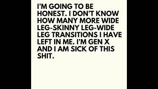 Nope we are not changing our denim style every season