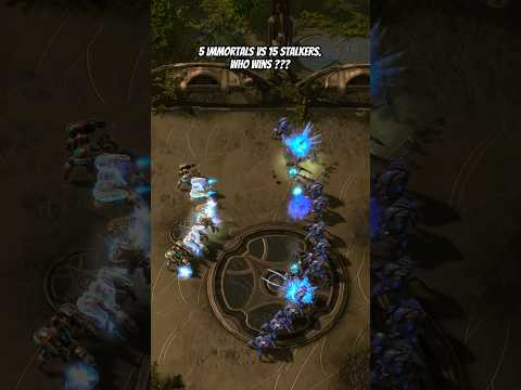 5 Immortals vs 15 Stalkers | SC2.BattleRumBle #sc2 #rts #starcraft2 #스타크래프트2