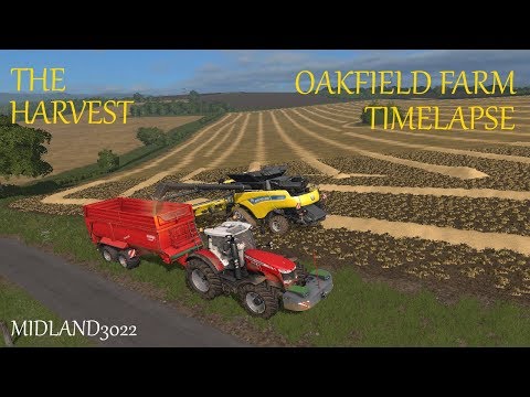 Farming Simulator 17 - Oakfield Farm - Timelapse - EP16 - The Harvest
