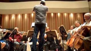 Lost composer Michael Giacchino rehearses with the Lost Live orchestra