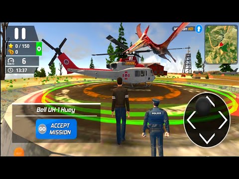 Helicopter Flight Pilot G100 Airplane and HH-65 Dolphin in Big City - Android Gameplay