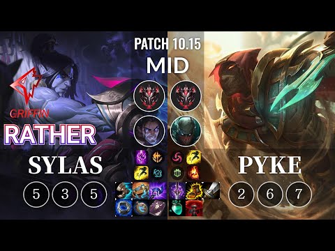 GRF Rather Sylas vs Pyke Mid - KR Patch 10.15
