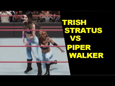 WWE 2K19 Trish Stratus vs Piper Walker - Blue Jeans Match
