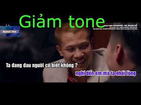 Gã Giang Hồ karaoke  GIẢM TONE - Lã Phong Lâm