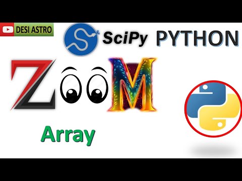 Python Scipy How To Create Zoom Array Python For Data Science Python Plotting