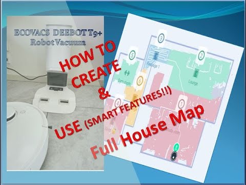 TUTORIAL: Full House Map Create and Use (SMART Features!!)ECOVACS DEEBOT T9+ Robot Vacuum