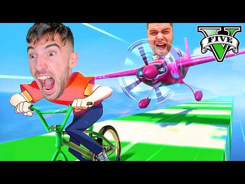 MEGA RAMPA TODOS CONTRA MI VS +999 AVIONES !!! GTA V ONLINE