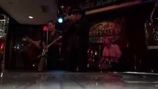 Ed Wright singing and Brian Moore on drums at Upper Deck, Victoria BC
