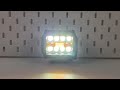 LED pracovné svetlo - biele 8x3W / oranžový Predátor 7x3W LED / 10-30V / ECE R10 (96x79x50mm) - Video Youtube