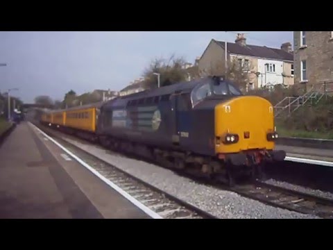 DRS Class 37's no's: 37612-37609 @ Oldfield Park {1Z22} 21/04/2016.
