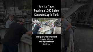 Pouring a Concrete Septic Tank