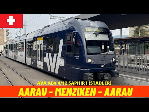 Führerstandsmitfahrt Aarau → Menziken → Aarau (Aargau Verkehr AG, Schweiz, Oktober 2025) 4K