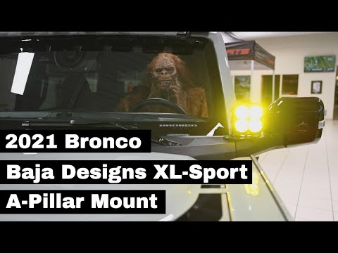 Baja Designs XL-Sport A-Pillar Mount 2021 Bronco 4 Door First Edition