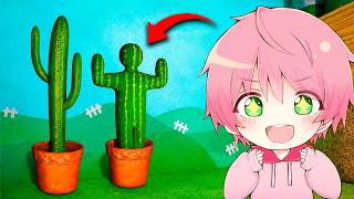 ありえない方法でかくれんぼするめっちゃカメレオン..🌵