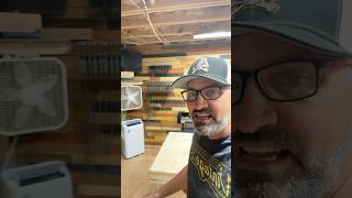 Finished the Pallet Wall in the Workshop! #thecrawlspacecraftsman