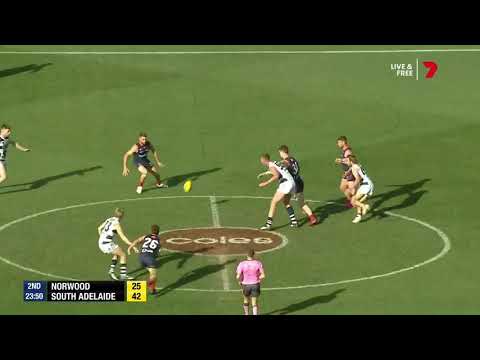 SANFL Finals Snapshot - Norwood's Tristan Binder snaps quick goal