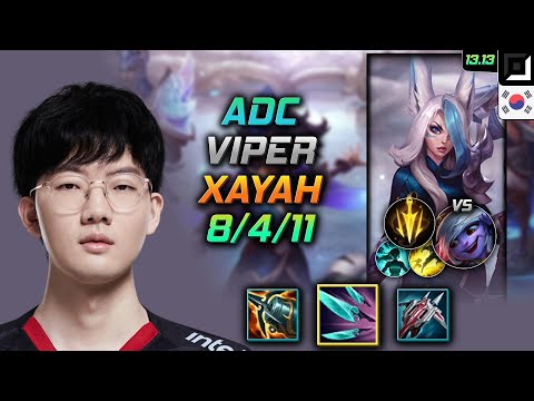 Xayah Adc Build Viper Navori Quickblades Lethal Tempo - LOL KR Challenger Patch 13.13