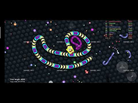 Slither.io VIP A.I.:SpongeBob vs Pro Snakes