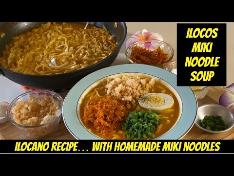 Sopa de macarrão Ilocos Miki | Receita Miki | Macarrão Miki caseiro | Sabor da versão Ilocos Miki Mina