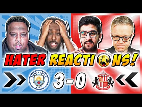 Man City's Rivals & Haters GUTTED 🤣 Reactions to Man City 3-0 Sunderland | Premier League Fan Reacti