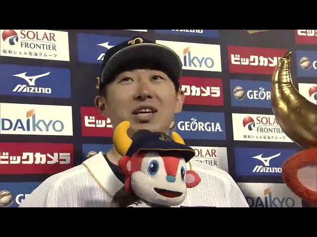 バファローズ金子千尋投手ヒーローインタビュー 2014/5/23 バファローズ対カープ