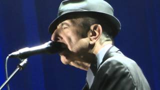 Suzanne (with candles) and 'Night comes on ' Leonard Cohen in Barcelona 03/05/12: