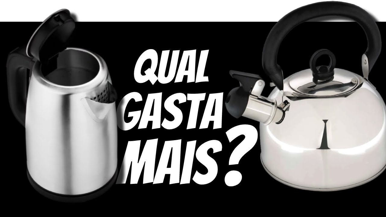 Esquentar água na chaleira elétrica ou no fogão: O QUE É MAIS BARATO?
