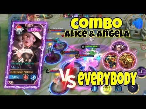 don't forget angela's combo with alice vs everybody | alice exp lane semi tank