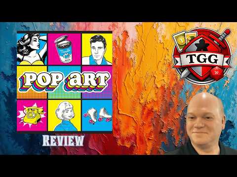 Pop Art Board Game Review | Colorful Transparent Card Layering Fun!