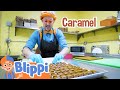 Blippi Visits A Chocolate Shop Kids Fun Educational Cartoons Moonbug Play And Learn