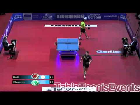 Timo Boll Vs Chuang Chih Yuan: 1/2 Final [German Cup 2012]