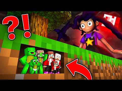 JJ and Mikey Family Use TINY MOD To Prank SCARY LILY LOVEBRAINDS In Minecraft! - Maizen