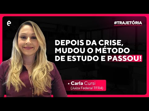 Depois da Crise, Mudou o Método de Estudo e Passou - JM Entrevista Carla Cursi