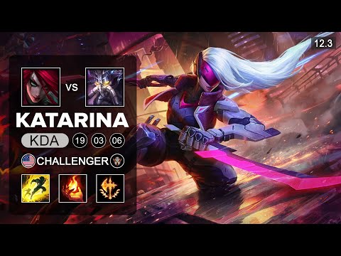 KatEvolved Katarina Mid vs Kassadin   NA Challenger   Season 12 Patch 12 3