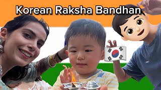 🇰🇷My FIRST RAKHI in KOREA 🩷| celebrating Raksha Bandhan ✨