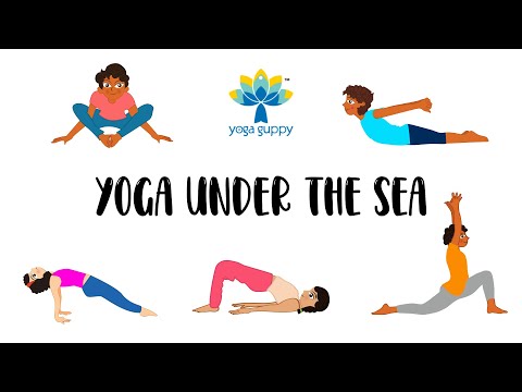 Easy Yoga Poses for Strength and Flexibility | Fun Facts about Underwater Animals | Yoga Guppy