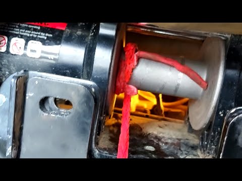 Installing a Synthetic Winch Rope on a Cable Winch
