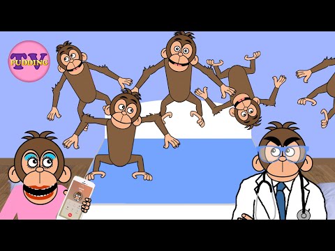 Fem små apekatter hoppet i en seng (2023) - Norske barnesanger