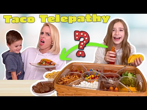 Twin Telepathy Taco Challenge!! Can We Guess Who Made The Taco?! * Sopo Squad Family *