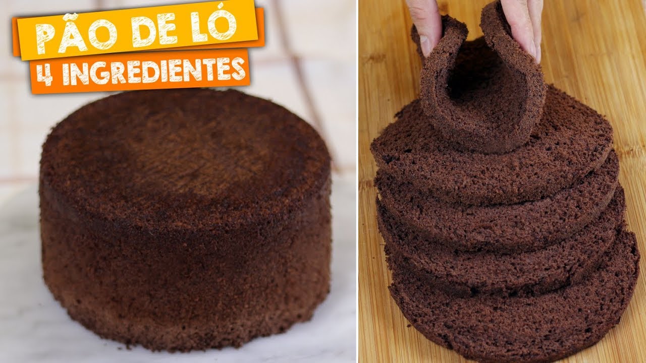 PÃO DE LÓ DE CHOCOLATE PARA BOLO DE ANIVERSÁRIO | Nandu Andrade