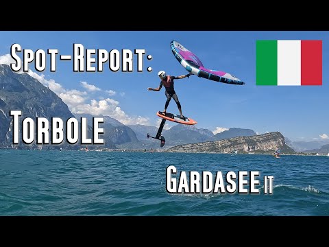 Spot - Report: Lake Garda, north shore, Torbole. Wingfoiling and windsurfing. Conca d`Oro.