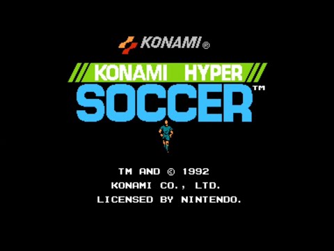 Konami Hyper Soccer! NES football action!