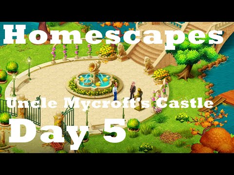 Homescapes Movie New Area Day 5 Story HD | Uncle Mycroft's Castle - Rachel Barrow | Ios | Android