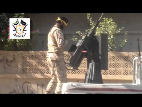 التصدي للطيران الحربي في مدينة دير الزور من قبل لواء درع الشمال