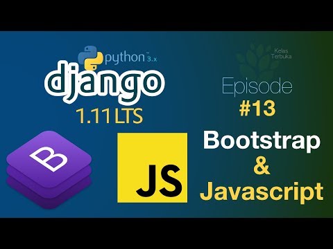 Belajar Django 13 Static File menggunakan bootstrap dan javascript